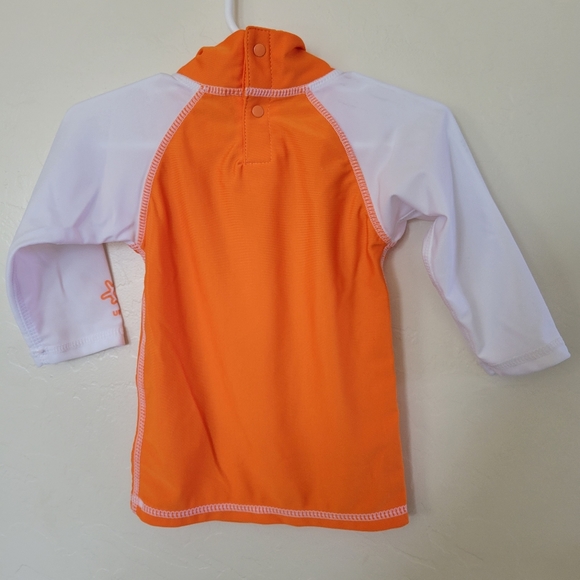 UV Skins Orange Rash Guard UPF 50 - Picture 3 of 4